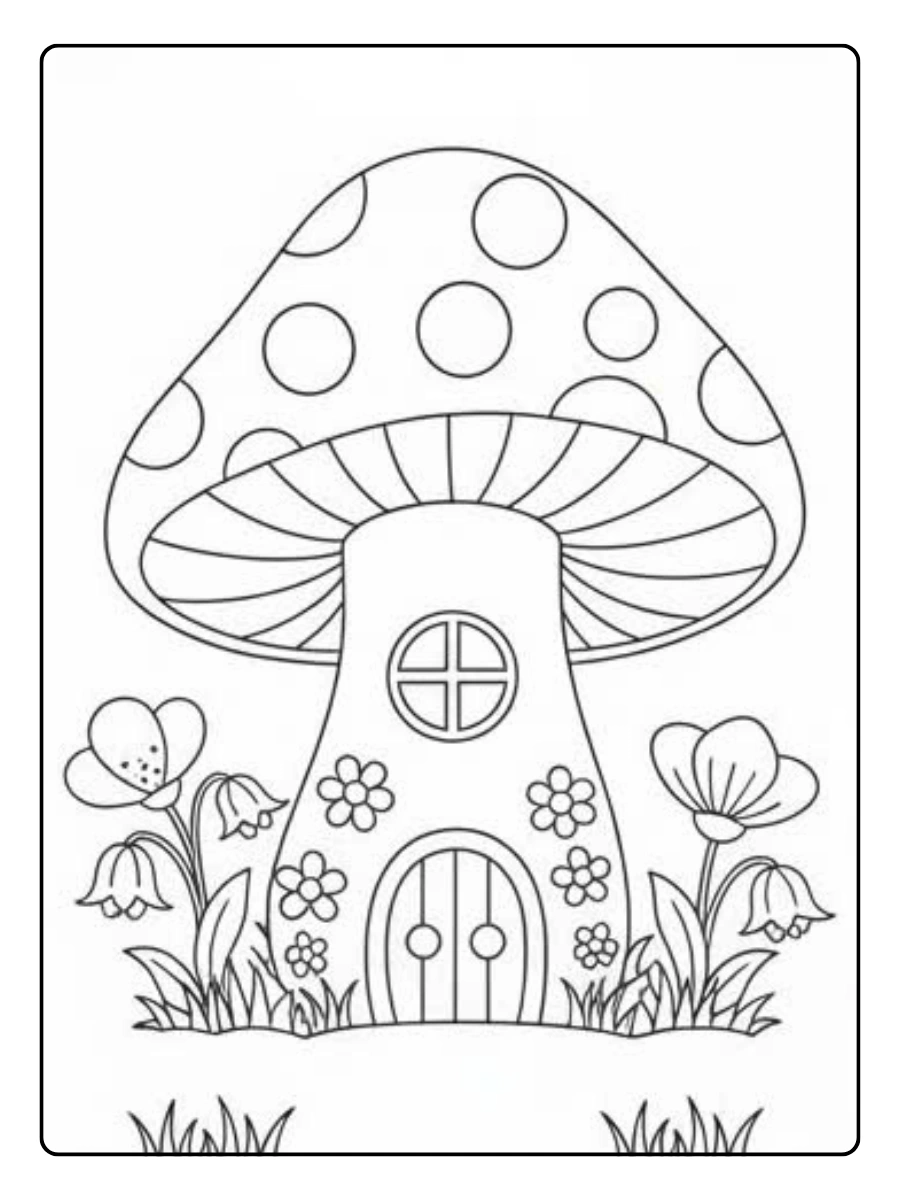 Disegni da colorare di piante fiori per bambini