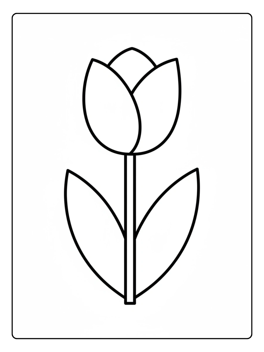 Disegni da colorare di piante fiori primaverili