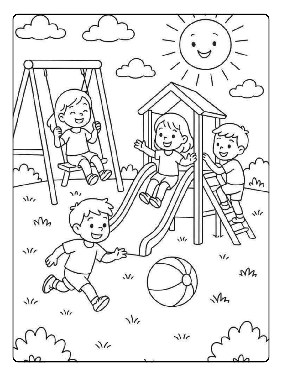 Disegni da colorare estate sole