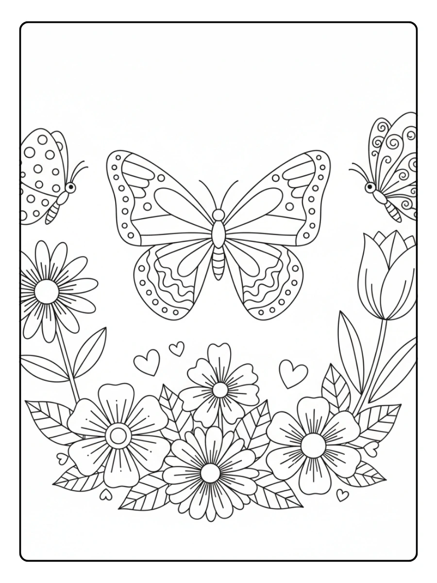 Disegni da colorare farfalle