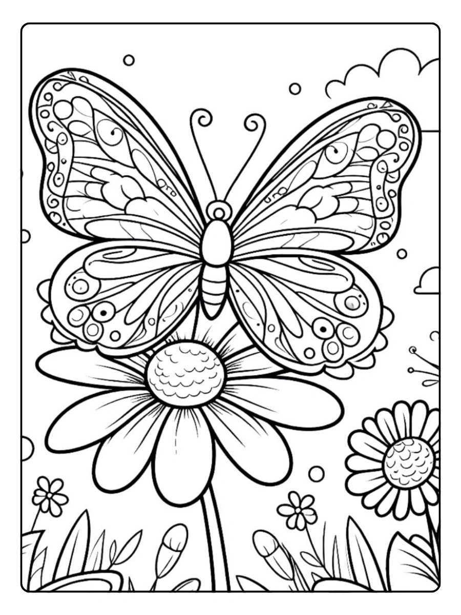 Disegni da colorare farfalle grandi