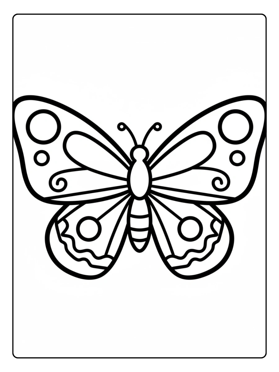 Disegni da colorare farfalle per bambini