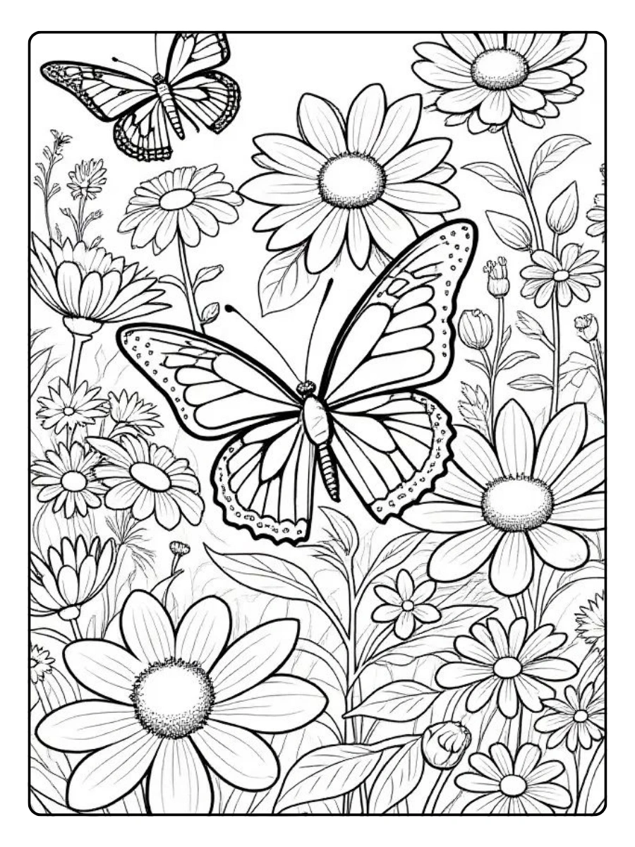 Disegni da colorare fiori bellissimi