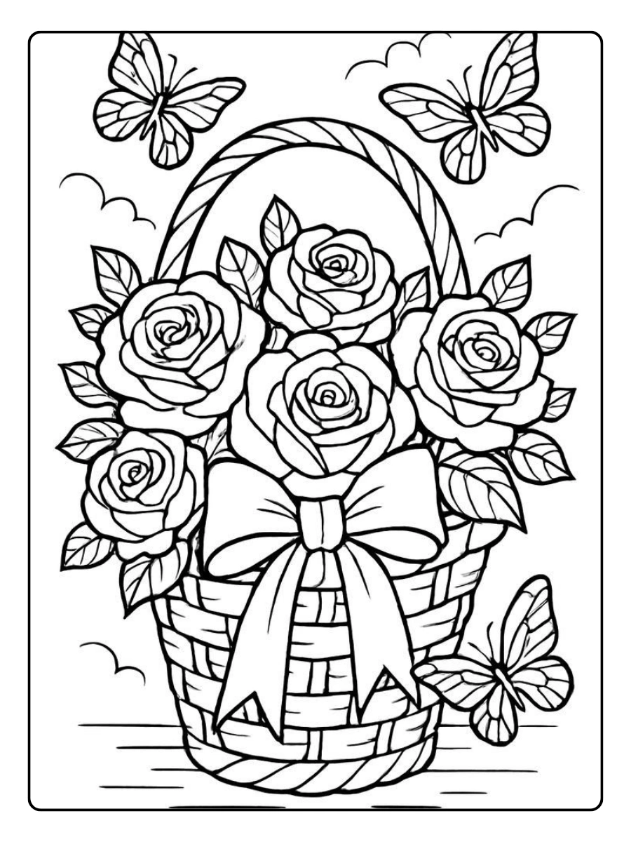 Disegni da colorare fiori primaverili