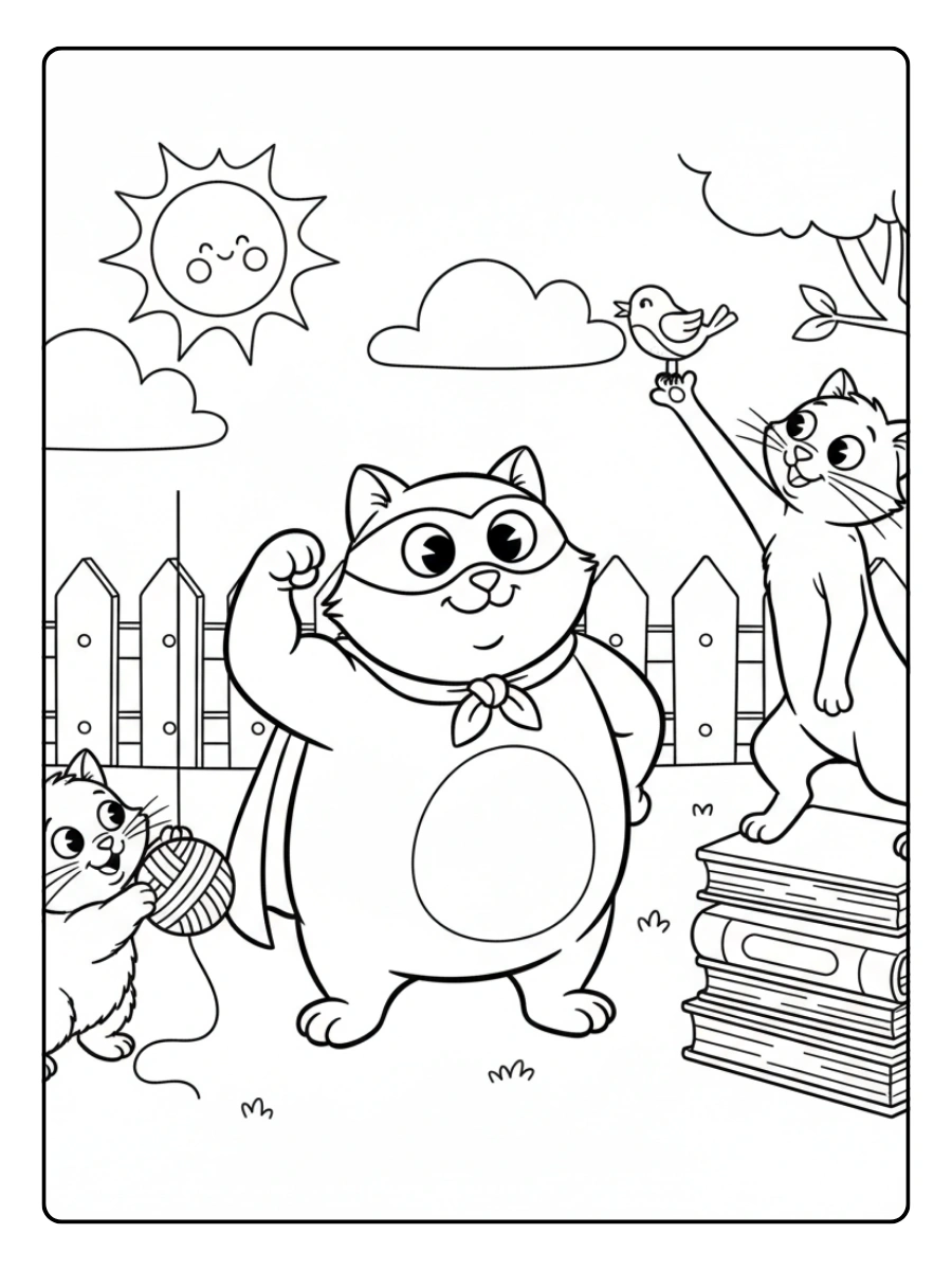 Disegni da colorare gatti dei cartoni animati