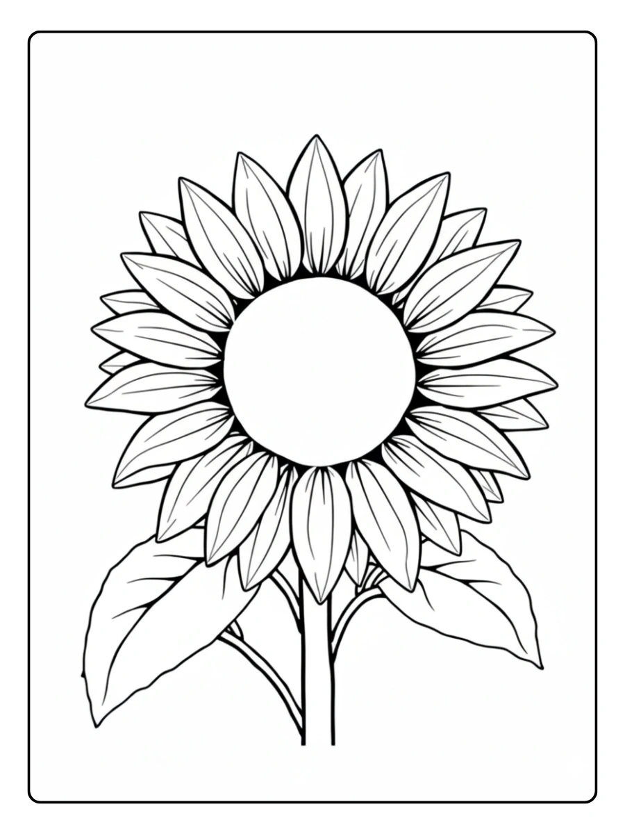 Disegni da colorare girasole
