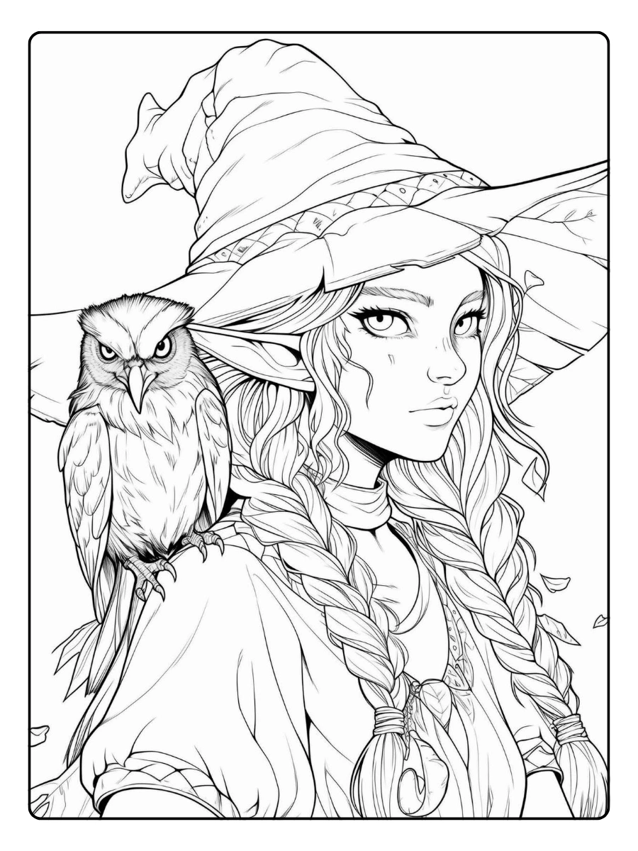 Disegni da colorare gufi carini chibi