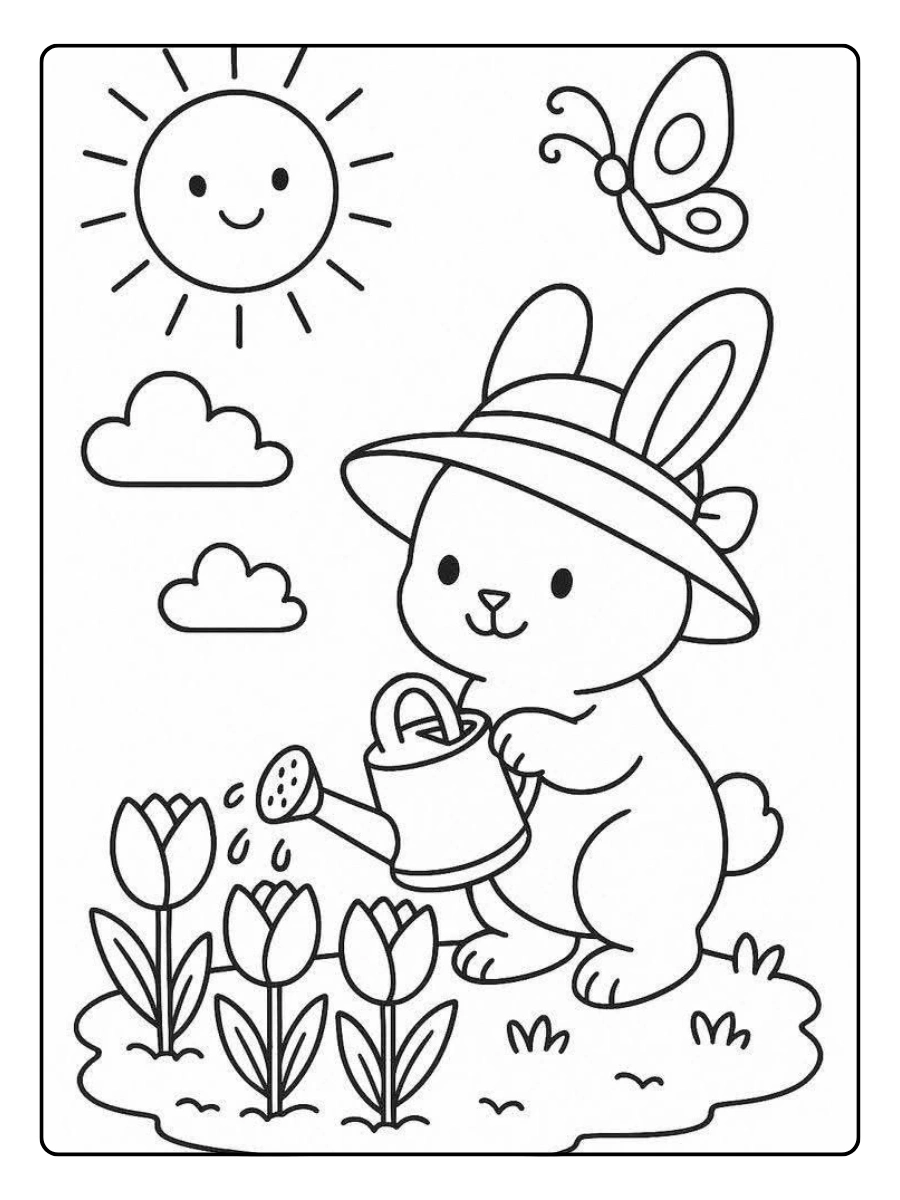 Disegni da colorare orso divertente