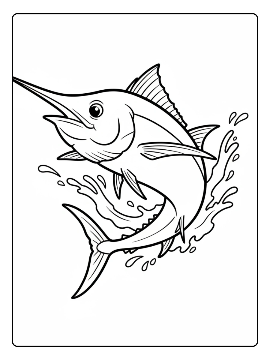 Disegni da colorare pesce realistico