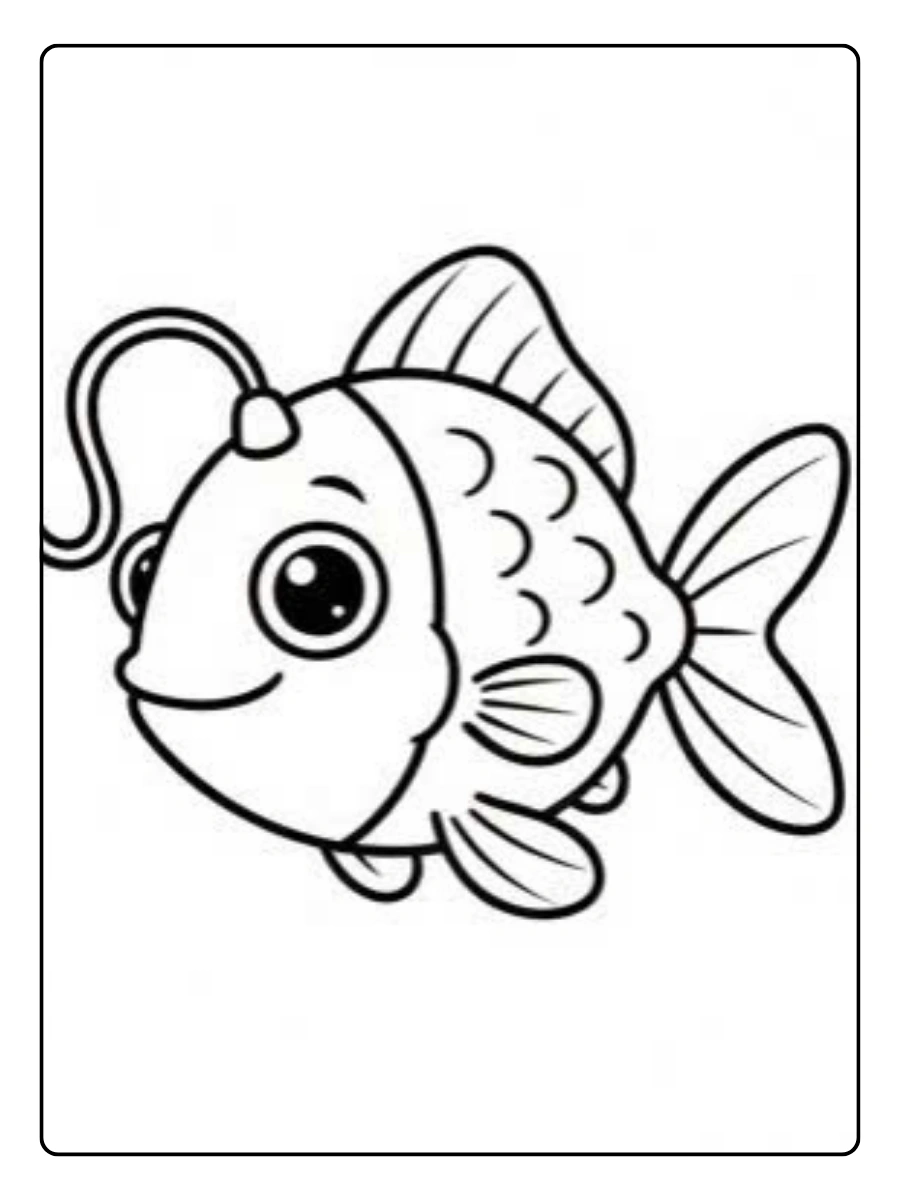 Disegni da colorare pesce subacqueo