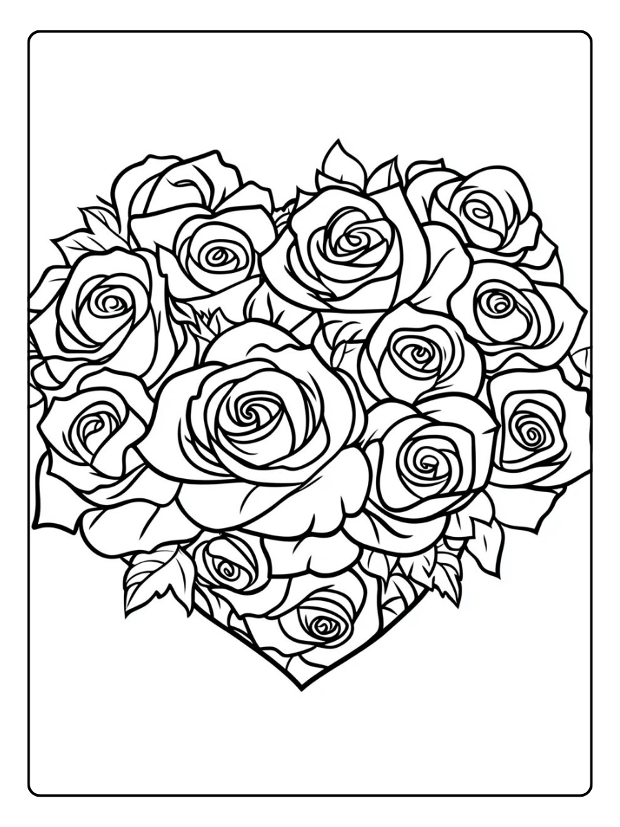 Disegni da colorare rose gratuiti