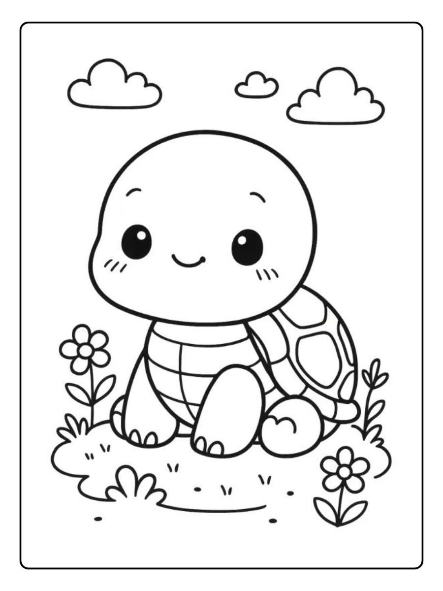 Disegni da colorare tartaruga bambino