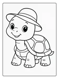 Disegni da colorare tartaruga carina