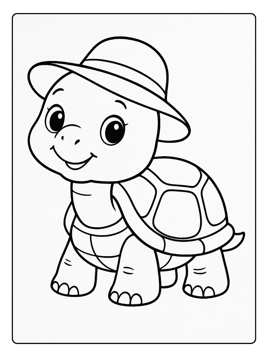 Disegni da colorare tartaruga carina