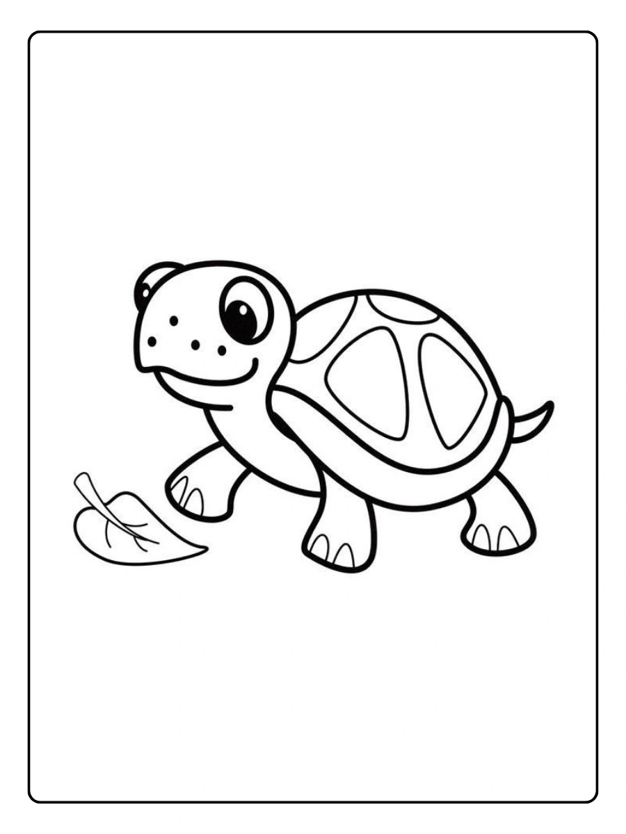 Disegni da colorare tartaruga realistica