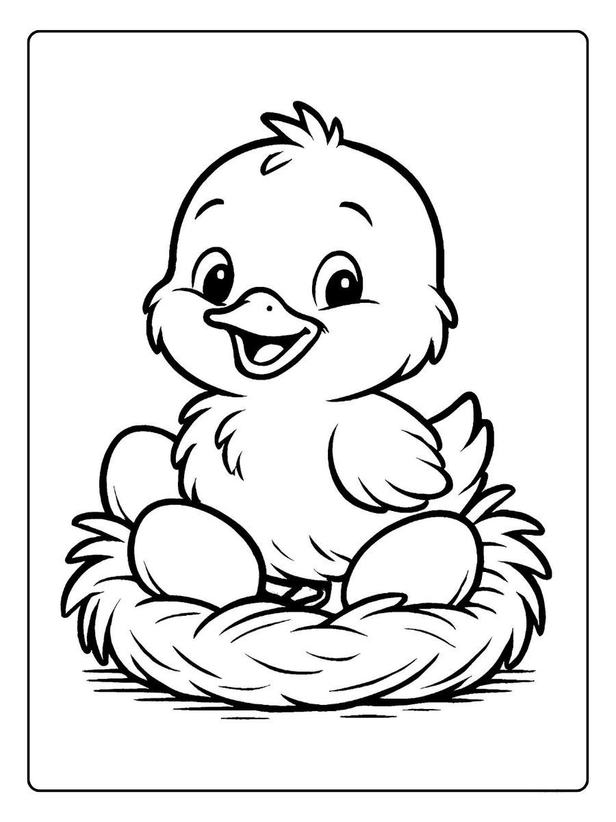 Disegni da colorare uccello piccolo