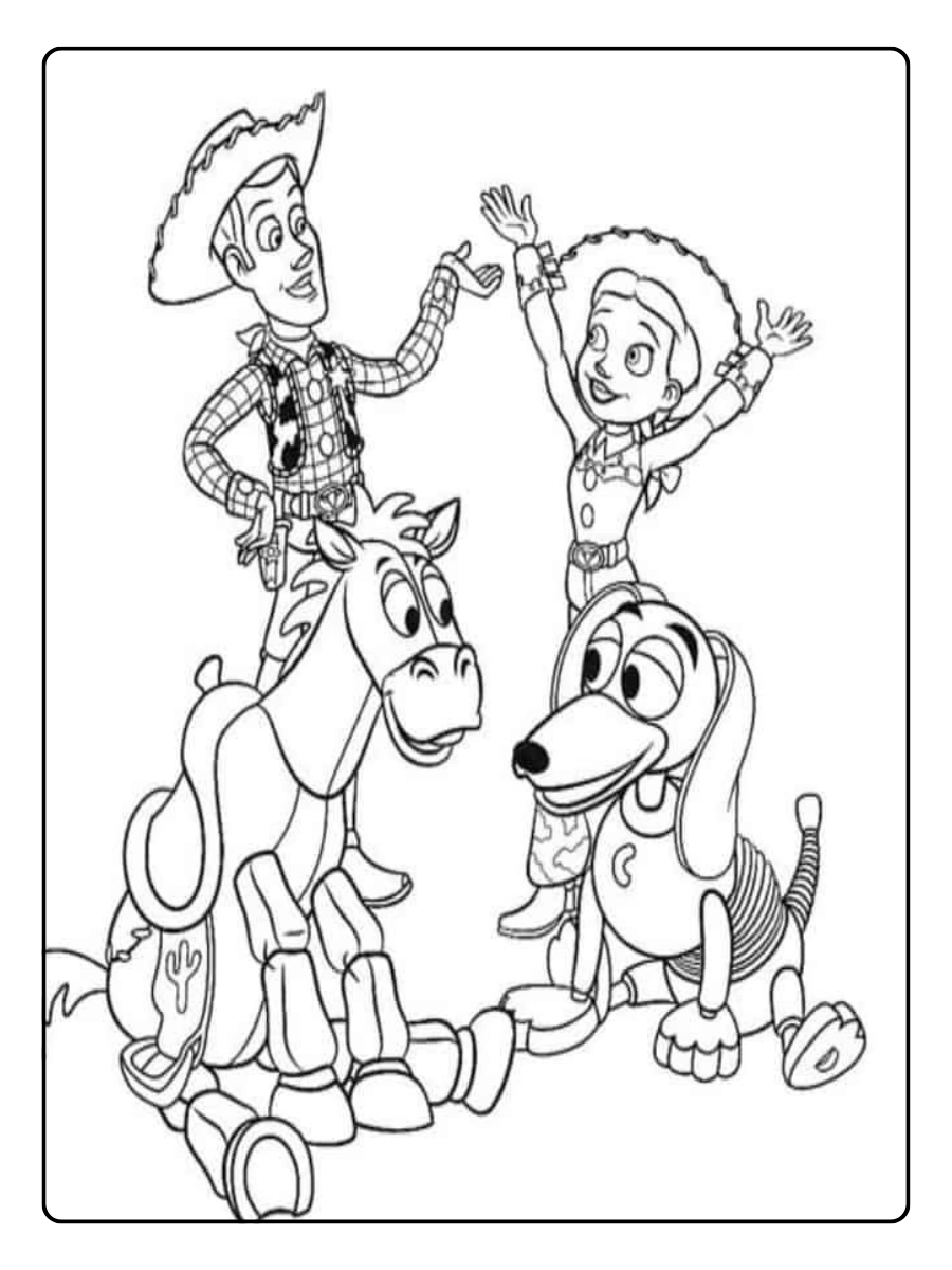 Disegno Woody da colorare
