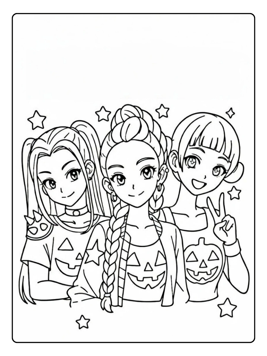 K Pop Demon Hunters disegni da colorare