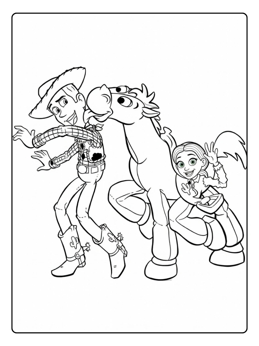 Woody Toy Story disegni da colorare