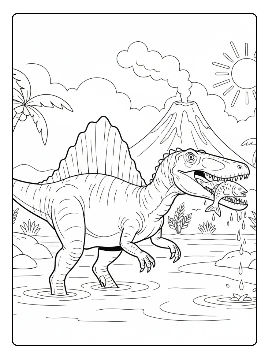 disegni da colorare Parasaurolofo che cammina