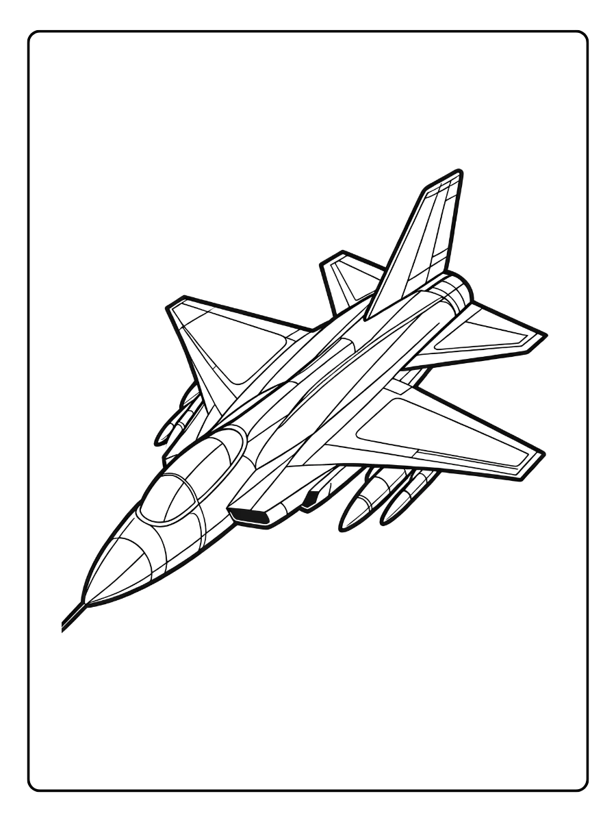 Aereo disegni da colorare