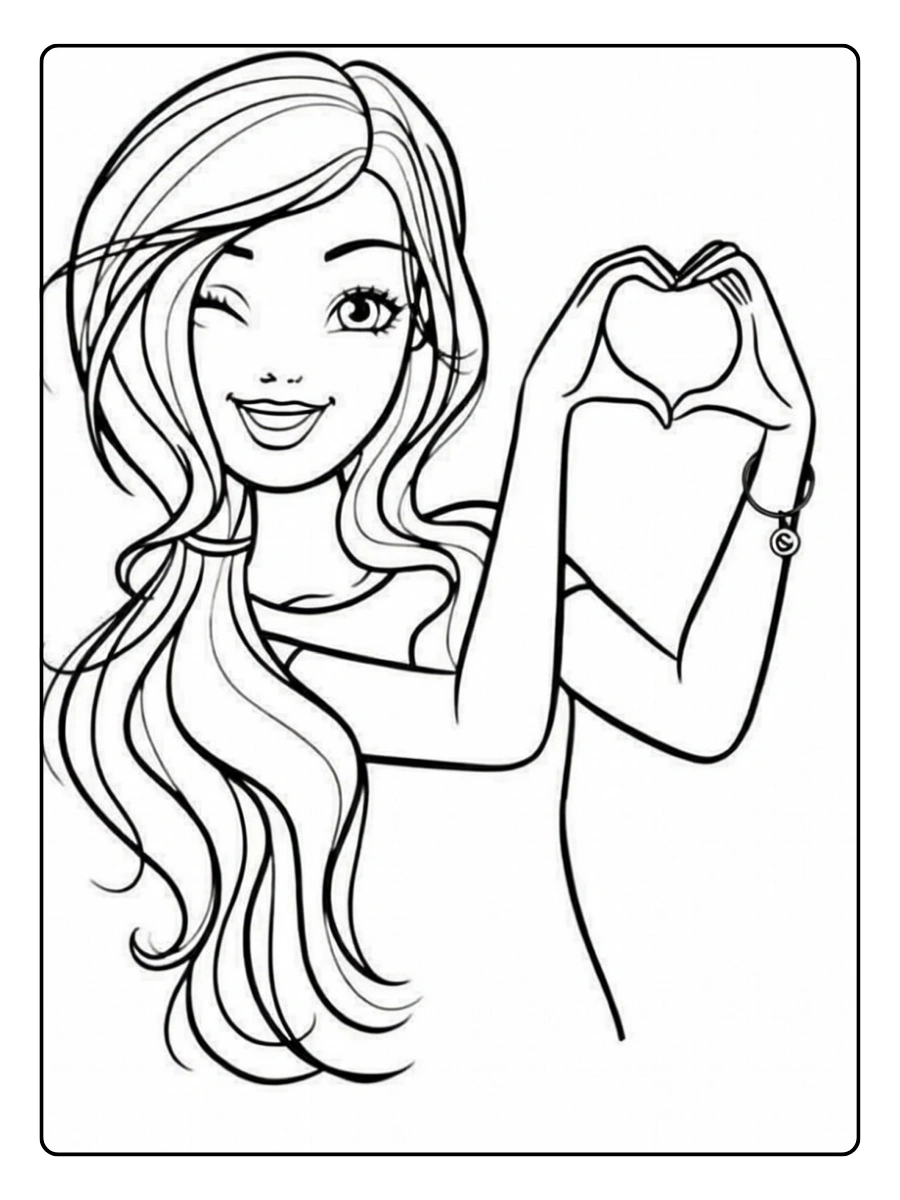 Barbie da colorare