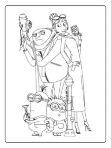 Cattivissimo Me disegni da colorare