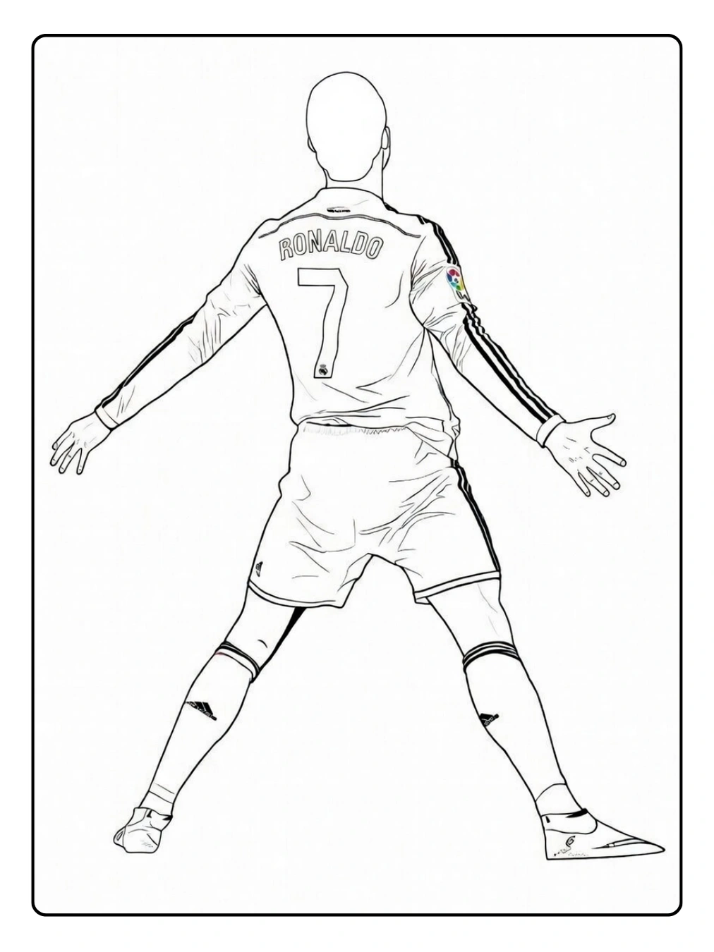 Cristiano Ronaldo da Colorare – Con medaglia