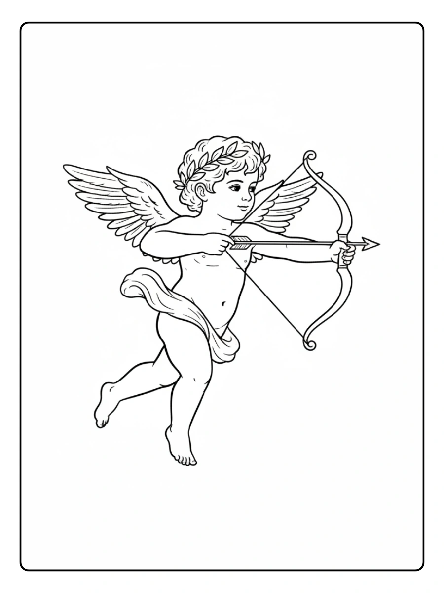 Cupido da Colorare – Cupido classico
