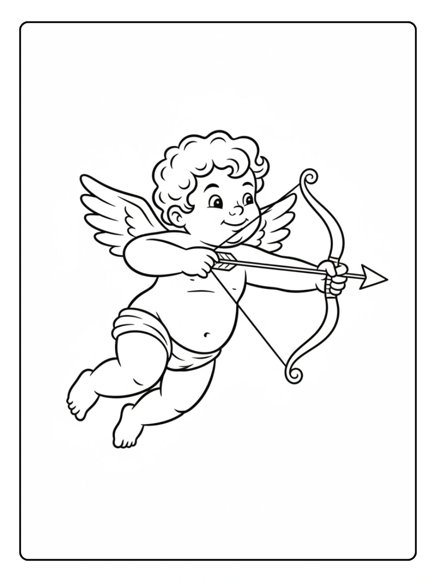 Cupido da Colorare – Cupido con freccia