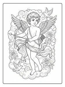 Cupido da Colorare – Cupido dettagliato