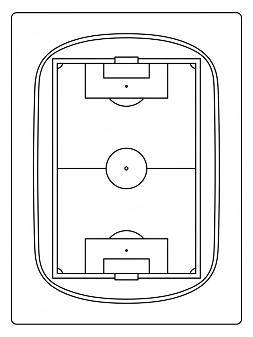 Disegni Calcio da Colorare – Campo da calcio