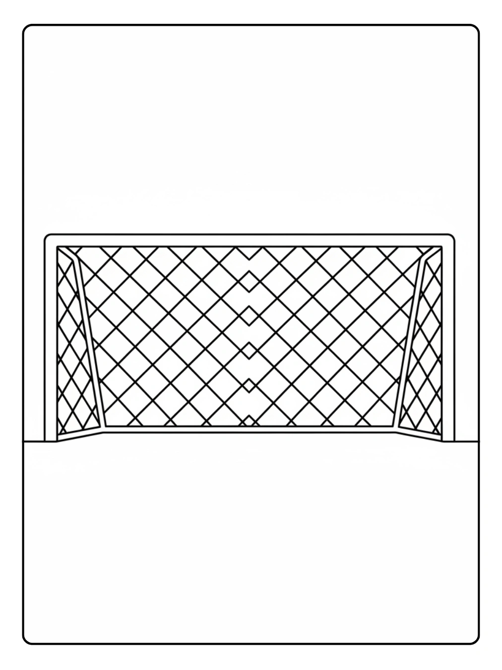 Disegni Calcio da Colorare – Porta da calcio