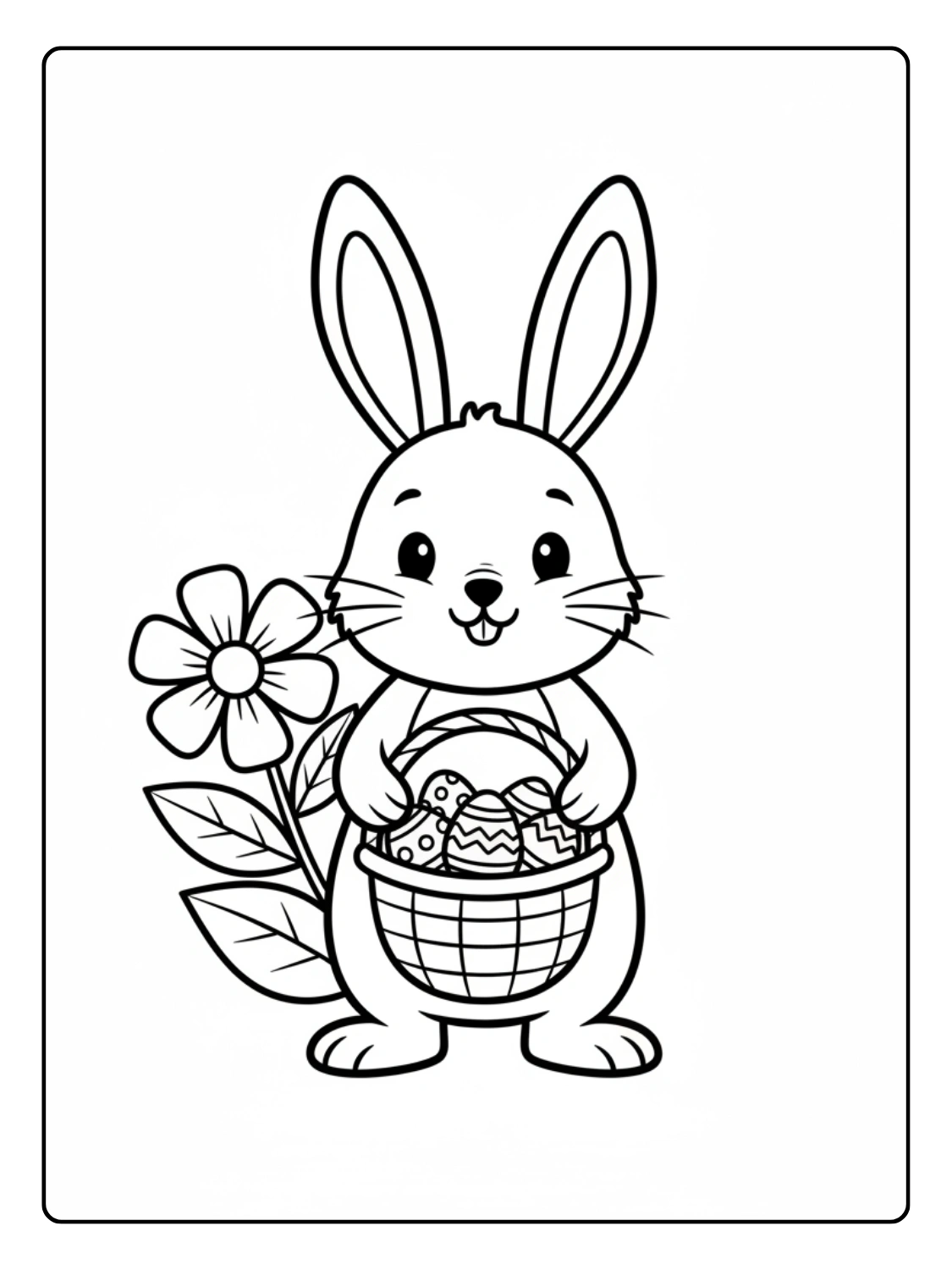 Disegni Coniglio di Pasqua da Colorare – Coniglietto carino