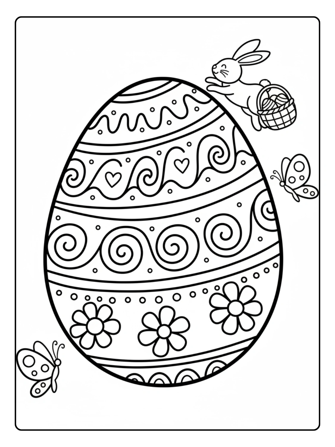 Disegni Uova di Pasqua da Colorare – Uovo realistico