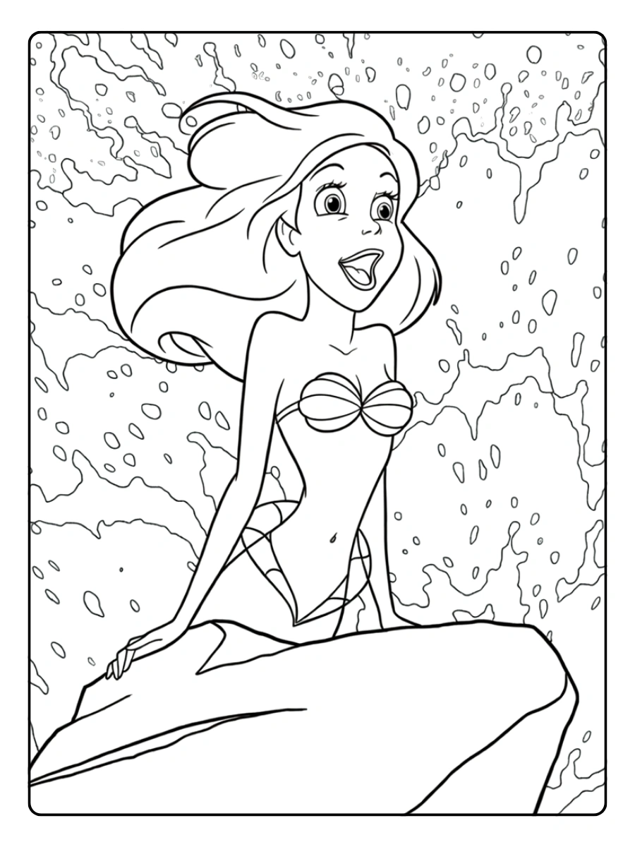 Disegni da Colorare Ariel – Ariel ritratto