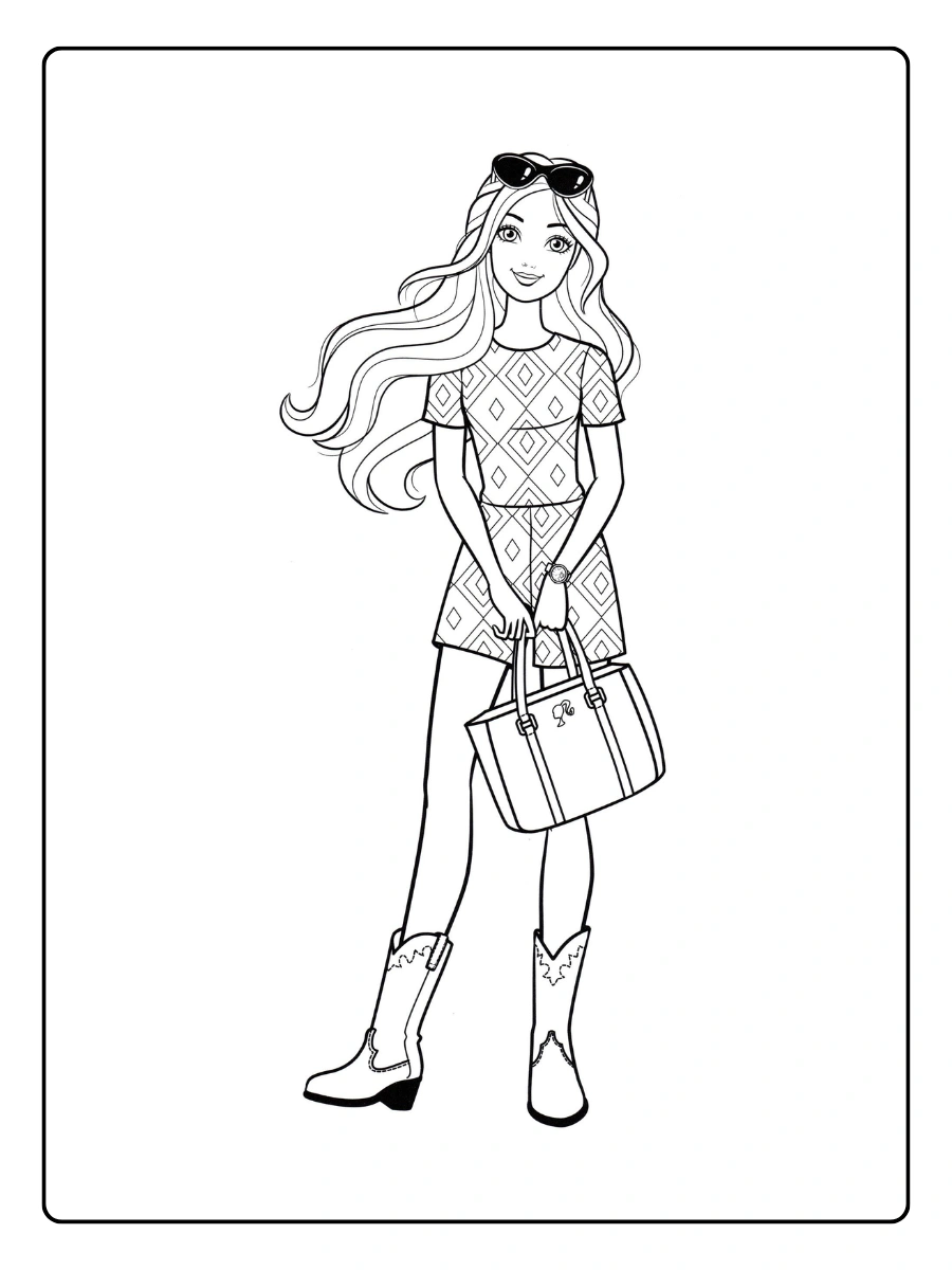 Disegni da colorare Barbie chibi