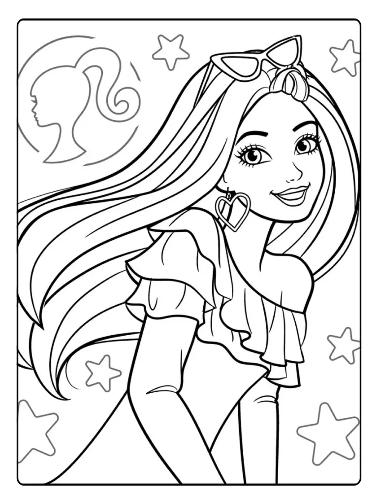 Disegni da colorare Barbie per bambini