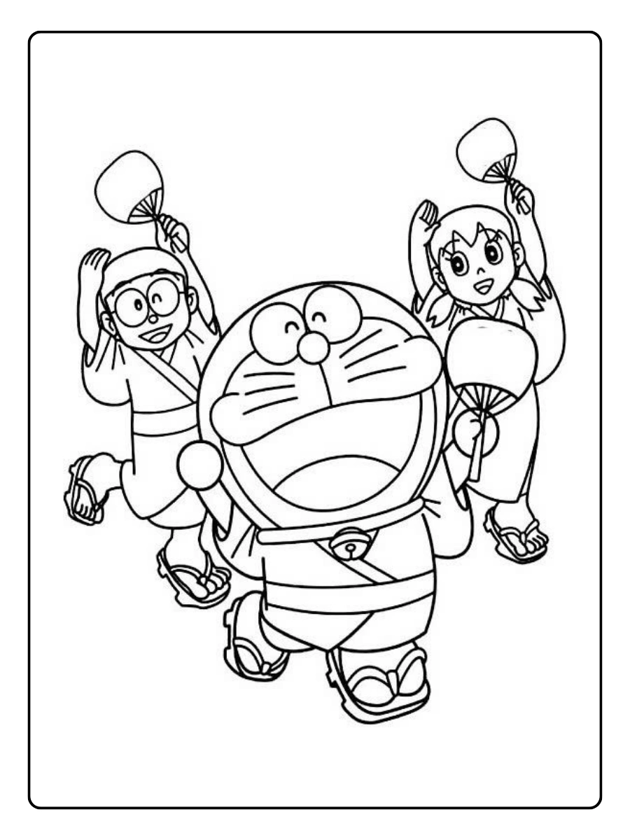 Disegni da colorare Doraemon PDF