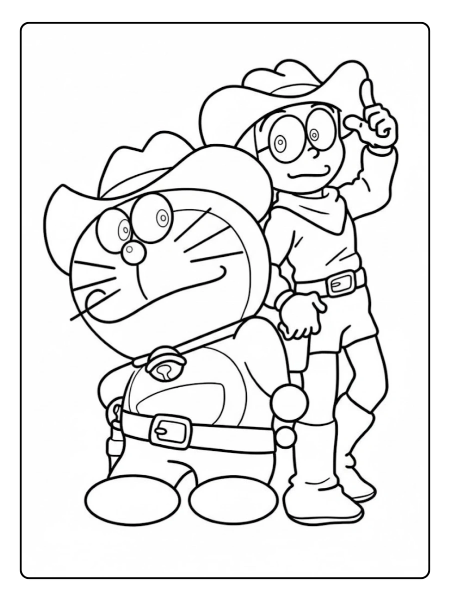 Disegni da colorare Doraemon anime