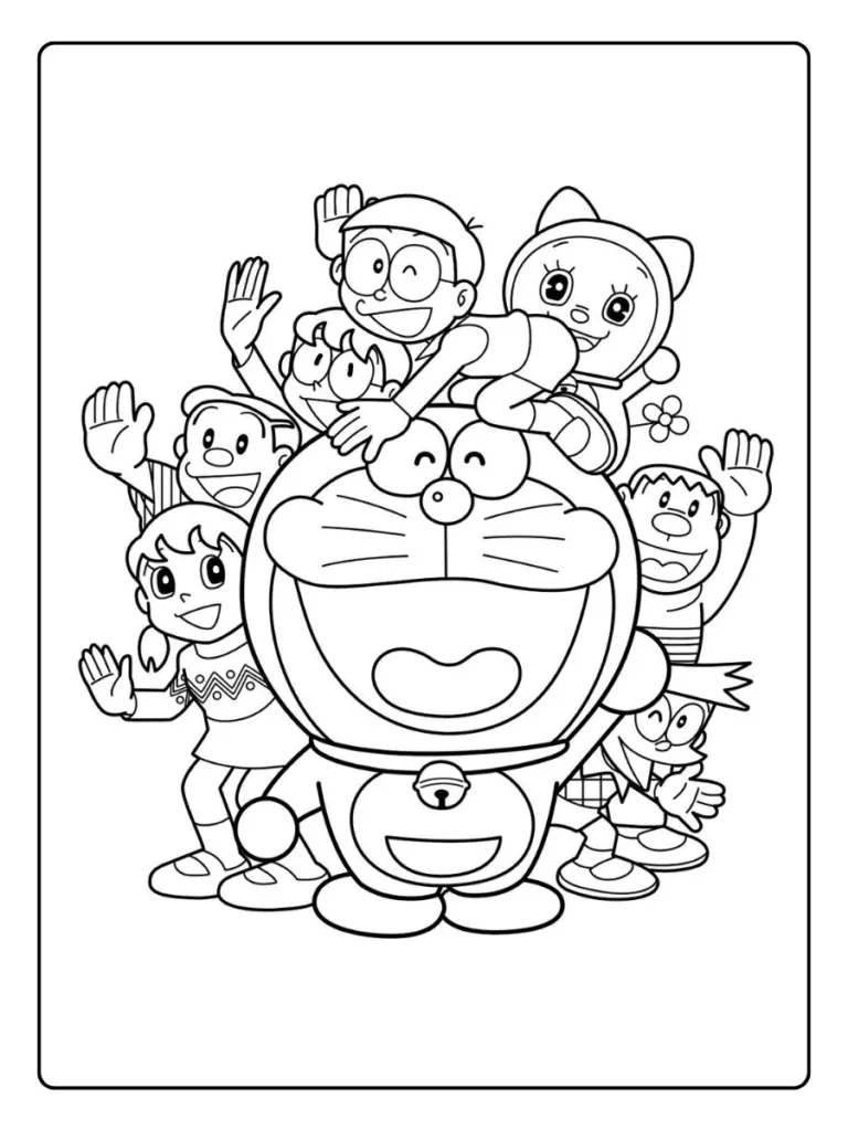 Disegni da colorare Doraemon cartoon