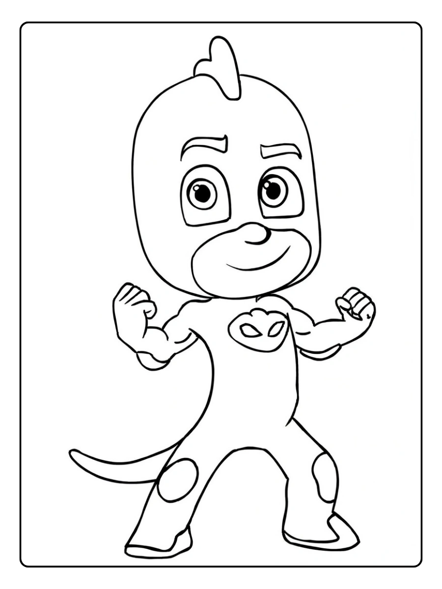 Disegni da colorare Geco PJ Masks