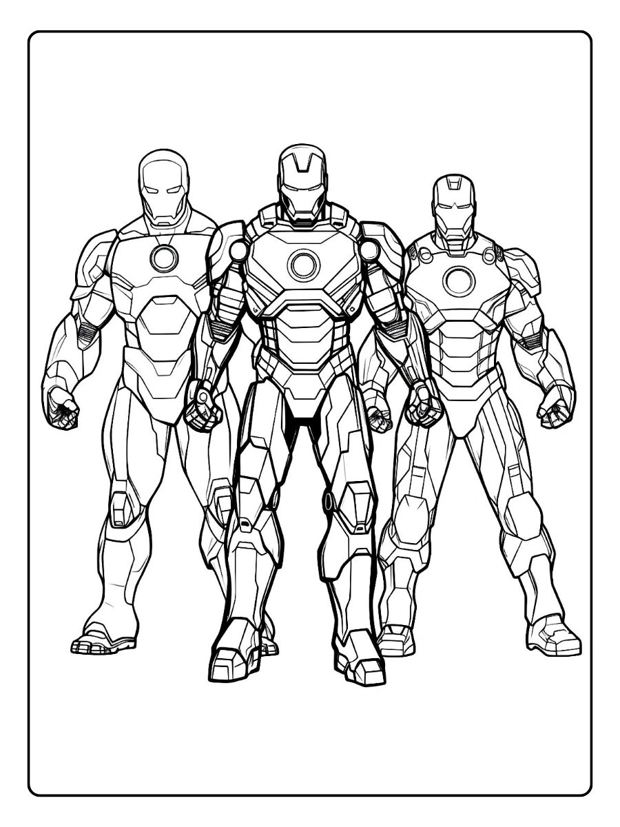 Disegni da colorare Iron Man armatura