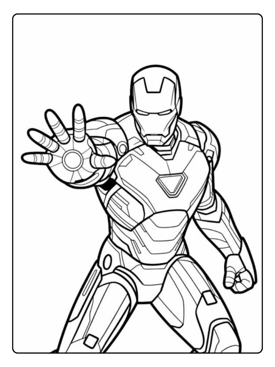 Disegni da colorare Iron Man gratis