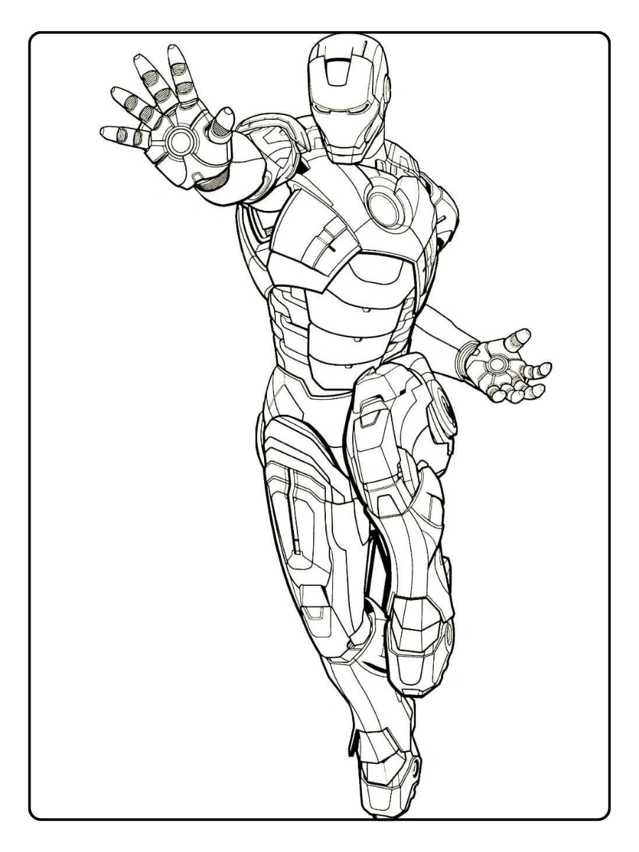 Disegni da colorare Iron Man
