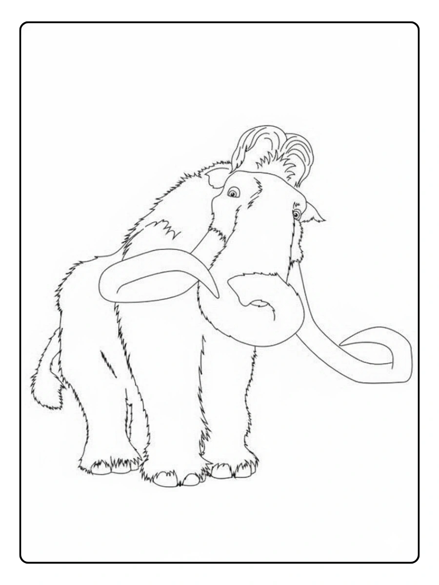 Disegni da colorare L’Era Glaciale Manny