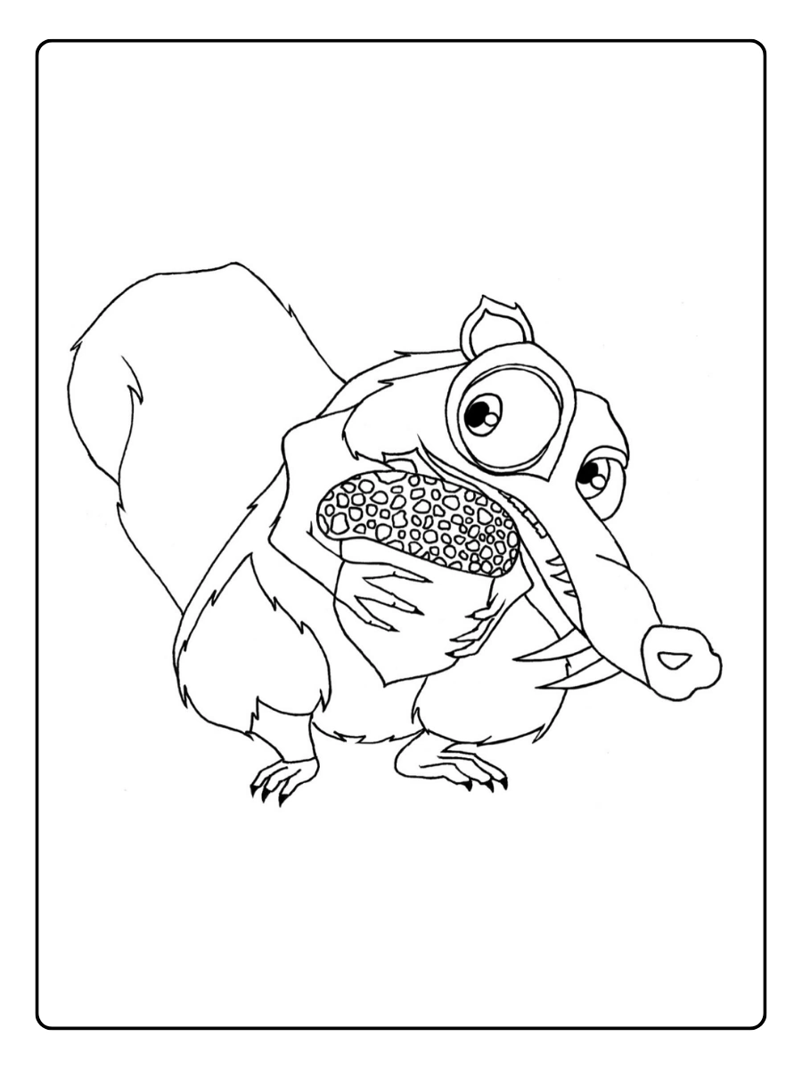 Disegni da colorare L’Era Glaciale Scrat
