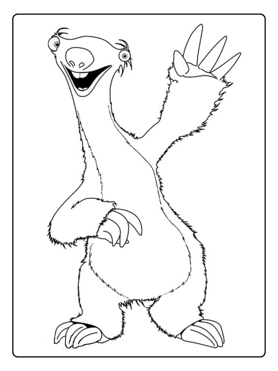 Disegni da colorare L’Era Glaciale Sid