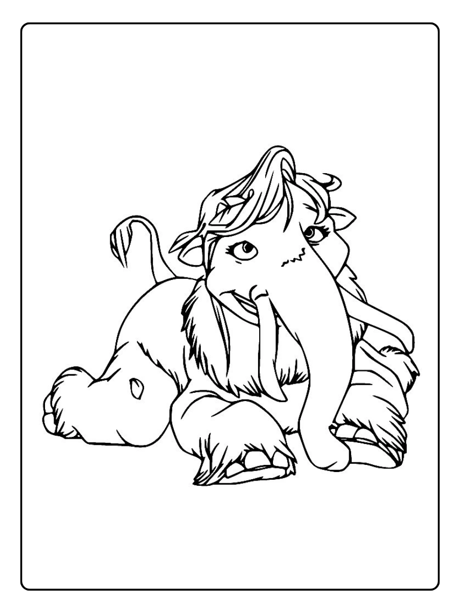 Disegni da colorare L’Era Glaciale animali