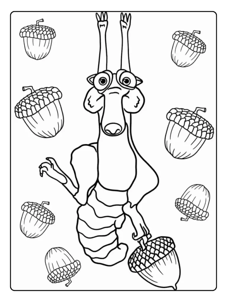 Disegni da colorare L’Era Glaciale cartoon